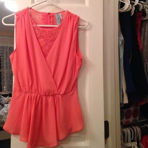 Coral tank top