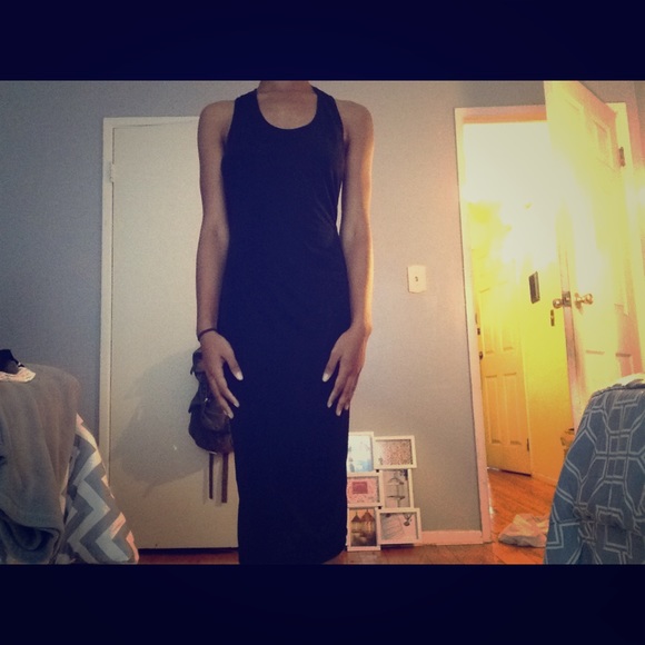 Black Cocktail Midi Dress