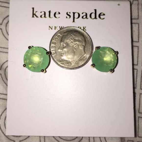 SOLD-Kate Spade Budgreen Gumdrop Earrings - Picture 2 of 2