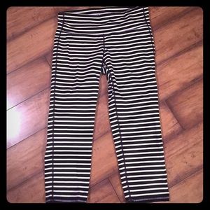 Athlete Crop Stripe Tights