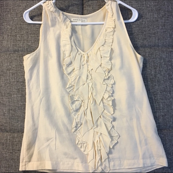 Banana republic ruffle blouse