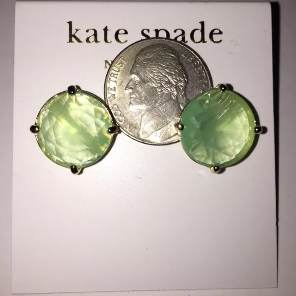 Kate Spade Large Mint Gumdrop Earrings - Picture 2 of 4