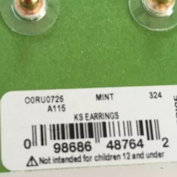 Kate Spade Large Mint Gumdrop Earrings - Picture 4 of 4