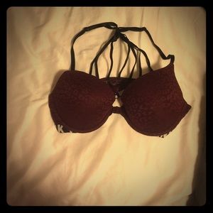 Burgundy Cheetah Mesh Victoria Secret Bra 🎀
