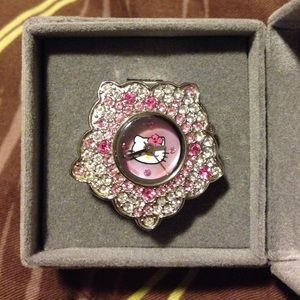 Hello kitty ring watch.