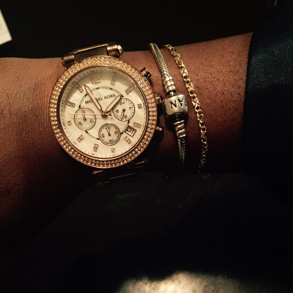 Authentic Michael Kors rose gold watch