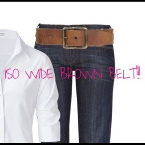 ISO WIDE BROWN BELT!!!