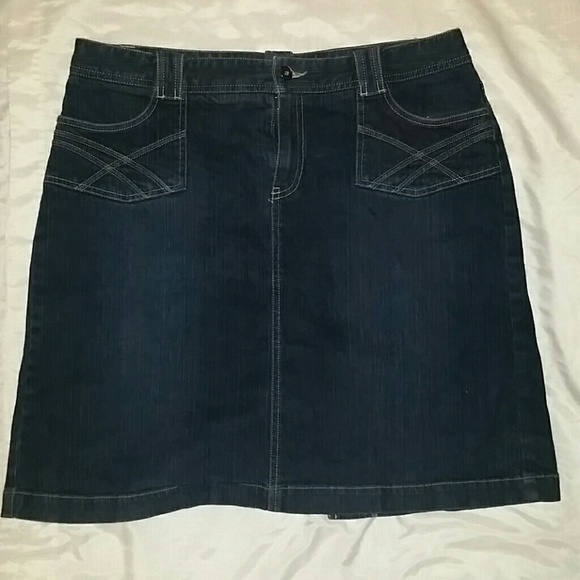 Denim mini skirt