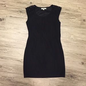 Glam rock black dress