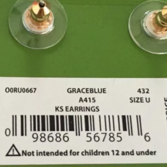 Kate Spade Grace Blue Gumdrop Earrings - Picture 4 of 4