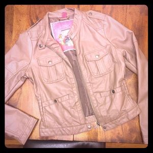 Faux leather jacket