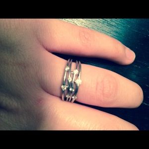 Kay Jewelers right hand ring in 10k white gold.