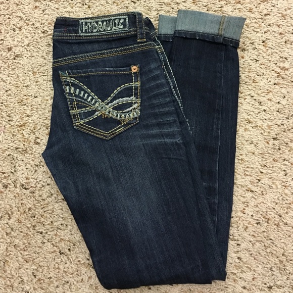 Hydraulic denim super skinny