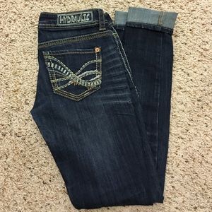 Hydraulic denim super skinny