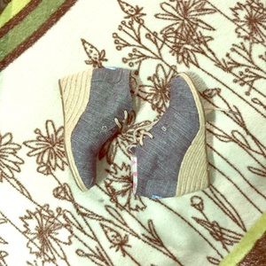 Toms chambray wedges