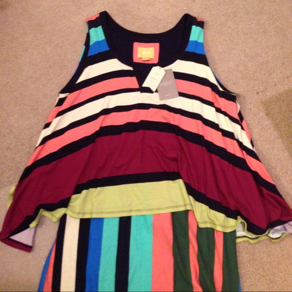 Anthropologie Maeve Layered  Davina Dress