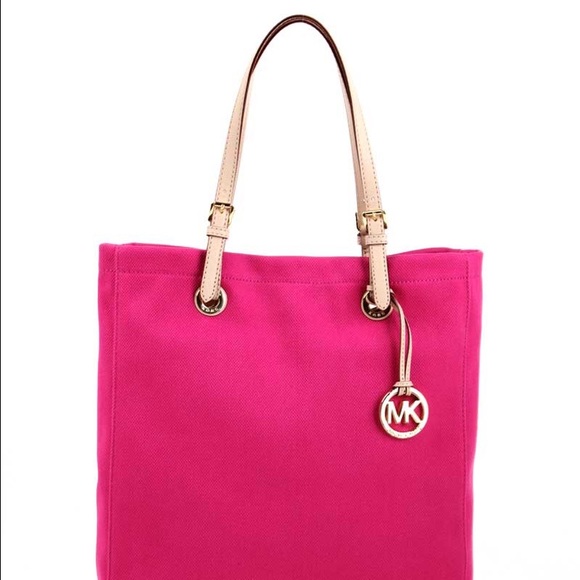 Michael Khors Jet canvas tote (pink) bag