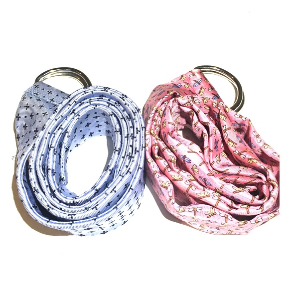 Two ribbon belts