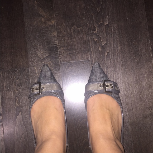 Bandolino Dark Grey Fabric Flats