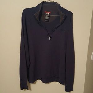 Mens blue North Face wool sweater