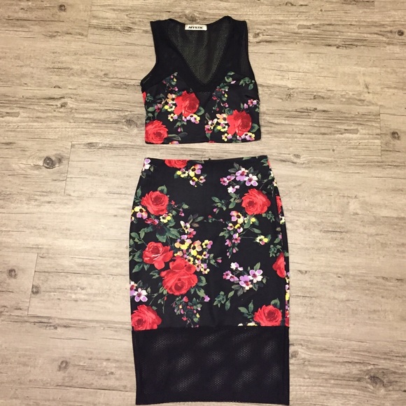 New without tags floral 2-piece dress