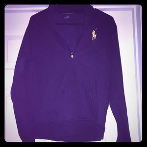 Pullover navy polo.