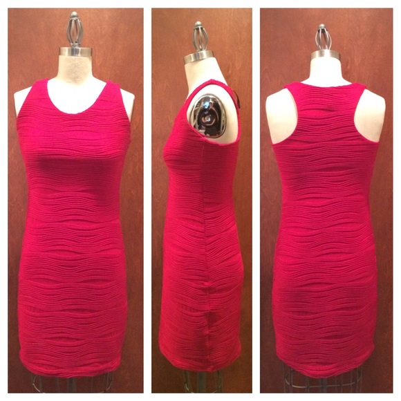Red Racerback Body-Con Dress - Picture 2 of 2