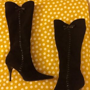 HOT Jessica Simpson black suede heels 36/6