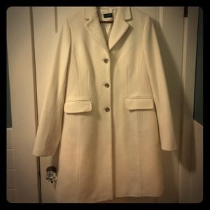Ivory size 10 J Crew Plaza coat