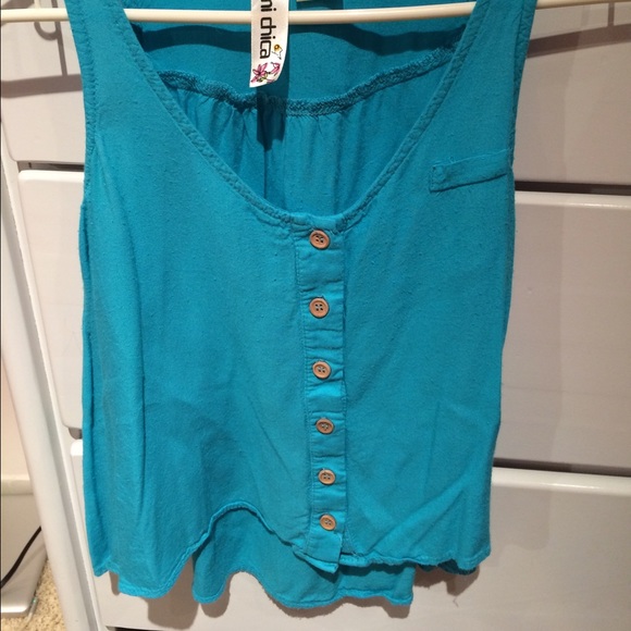 Blue button up shirt