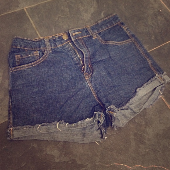 Denim High Waisted Shorts