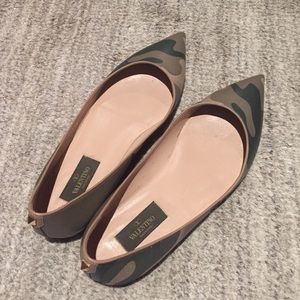 Valentino Garavani camo flats