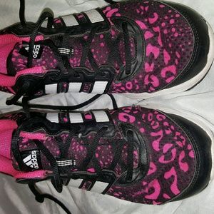 Black and pink Adidas size 10