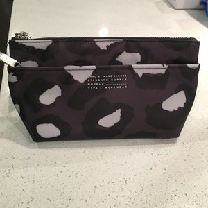 Marc by Marc Jacobs Gray Leopard Cosmetic Bag