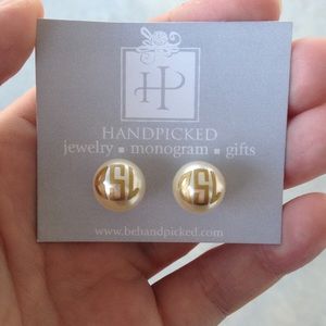 Monogrammed Pearl Earrings!