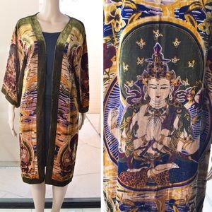 Velvet Shiva Burnout Duster by Tan