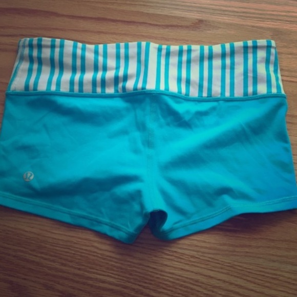 Teal Lululemon Boogie Shorts