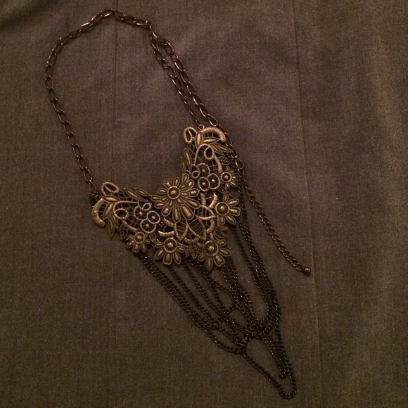 Anthropologie Jewelry - Gold floral Anthropolgie necklace