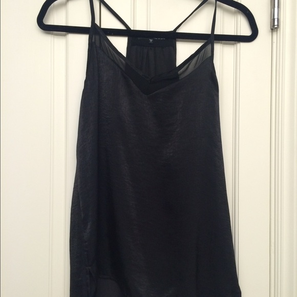 Gorgeous Silk Cami with chiffon neck