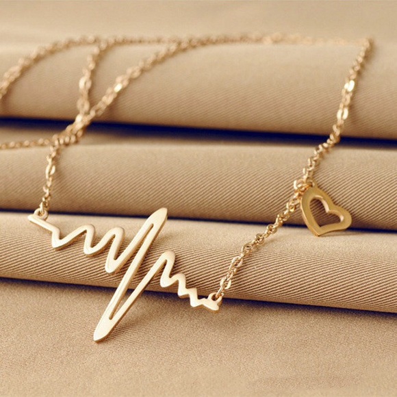 Electrocardiogram necklace