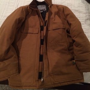 Men's Steele guard solid duck brown coat Medium