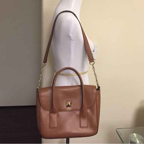 Kate Spade cognac satchel