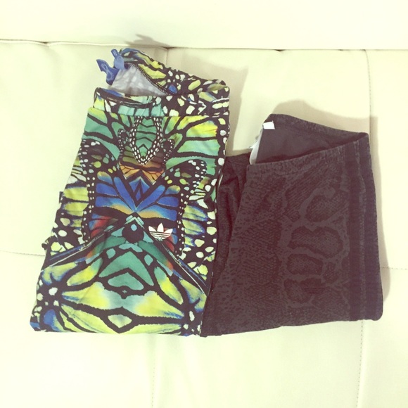 Adidas work out leggings xs and small