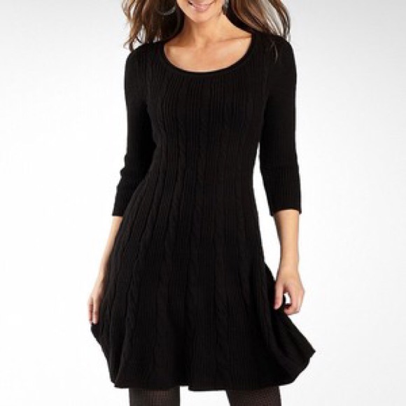 Cable Knit Sweater Dress