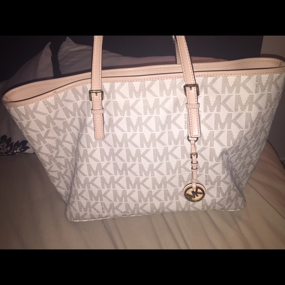 Michael KORS vanilla jet set tote