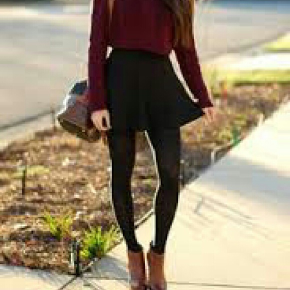 Black skater skirt