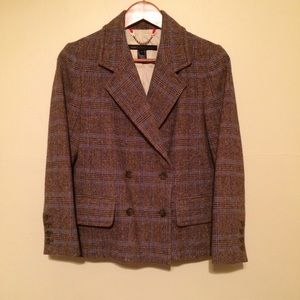 Brown & Blue Plaid Marc by Marc Jacobs Jacket