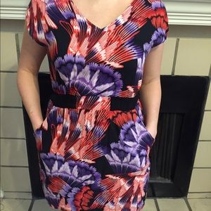 Tropical fitted dress