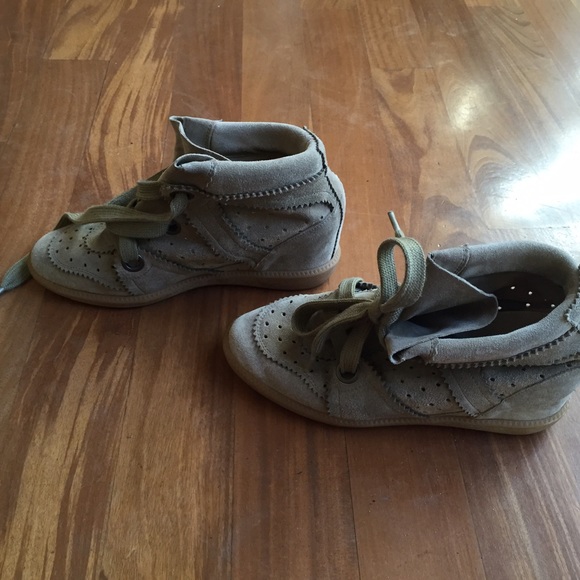 Isabel Marant bobby suede sneaker wedge - Picture 2 of 2