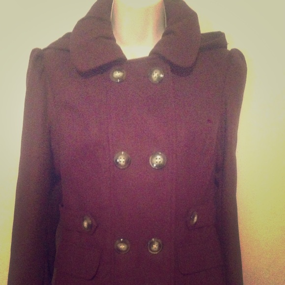 Pink Envelope Hoodie Burgundy Jacket - Medium